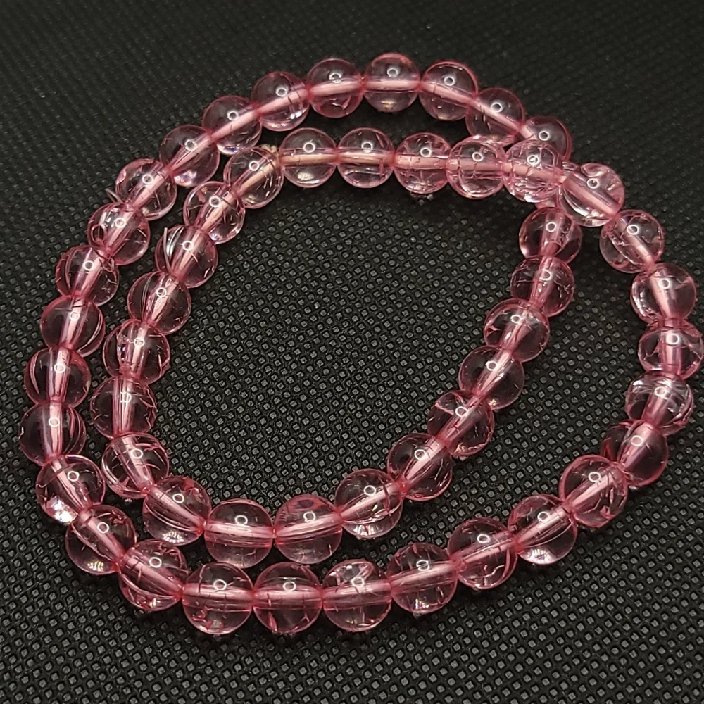 FREE With Purchase Translucent Crackle Bead Stretch Necklace